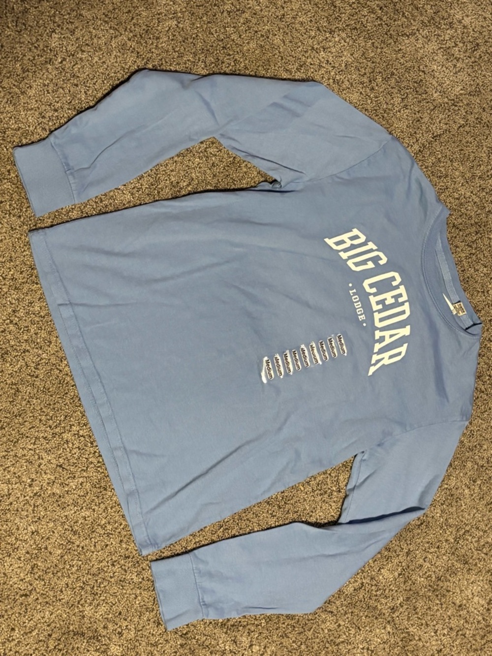 Blue 84 Big Cedar Light Blue Long Sleeve Tee